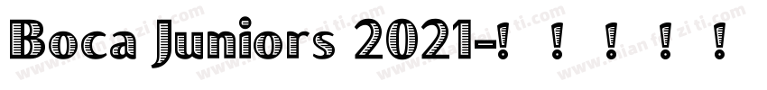Boca Juniors 2021字体转换